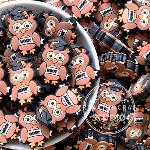 Graduation Owl Shape Focal Beads,party Bead,diy Graduation Craft Gift - Etsy