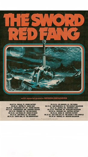 The Sword & Red Fang announced tour dates #metal #livemetal #stonerrock #stonermetal