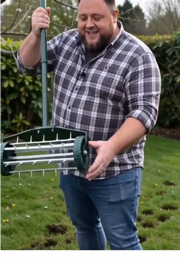 Transform Your Lawn with this Manual Aerator