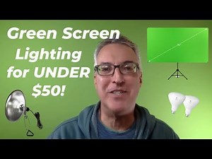 How to Light a Green Screen for Less Than $50!