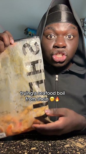 seafood boil from shein 🔥😮‍💨 would y’all try this?! #seafoodboil #foodcritic #shein #foodreview