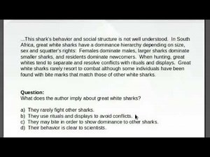 TOEFL iBT Reading Section Inference Questions - Video Lesson | www.i-Courses.org