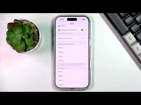 iPhone 17 – How to Change Preferred Type of Travel in Maps