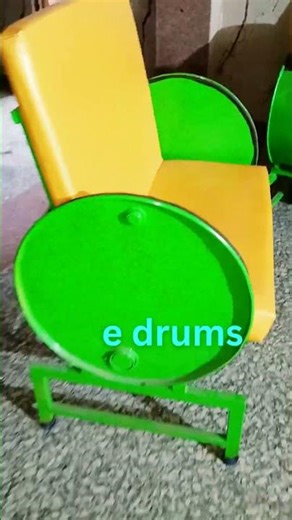 No waste on site Drum reused as chair Real interior hack.#recycledesign #interiorhack #runningsite