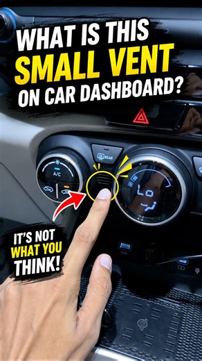 What Is the Small Vent (Hole) on Your Car Dashboard? | Hidden Car Features