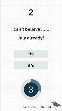 Its vs. it's | English Grammar Test | Intermediate #1 | #englishgrammar