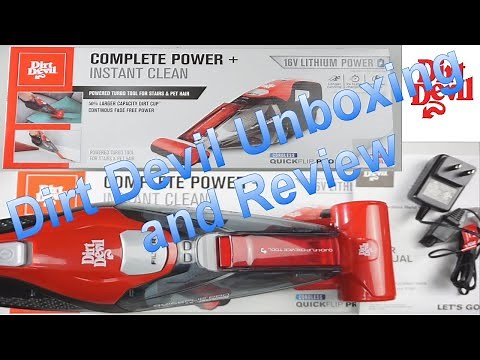 Dirt Devil Plus QuickFlip Pro 16V Cordless Vacuum Unboxing and Review