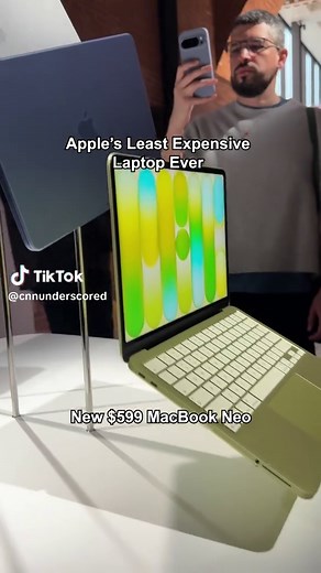 Here's your first look at the all-new $599 MacBook Neo! 💻 #appleevent #appleproduct #newcomputer #macbook #firstlook