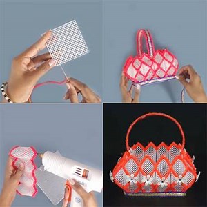 104K views · 598 reactions | How to Make Plastic Canvas Basket in Easiest Way | Awesome Ideas | Facebook