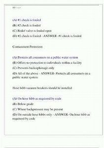 Backflow Prevention Assembly Tester Exam Newest 2024 Actual Exam Complete 100 Questions And Correct