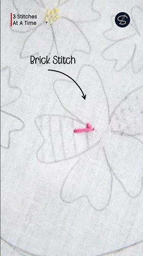 Sakura Flowers Embroidery (Part 2/3)| Brick Stitch | Beginner friendly