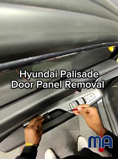 Hyundai Palisade door panel coming off 👀 This is usually the first step before speaker upgrades or sound work. Modern cars aren’t as simple as they look—knowing how to remove panels the right way matters. #HyundaiPalisade #CarAudioTok #InstallProcess #VehicleMods #WhyNotMaximizeIt 🚀