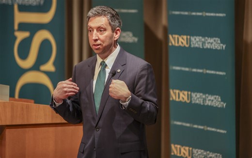 NDSU president finalist speaks about trust, research and balancing academics and athletics funding
