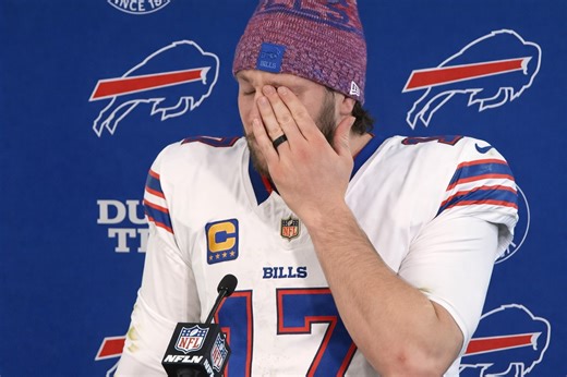 Watch Josh Allen Cry in Post Game Presser After Playoff Loss to Broncos - BlackSportsOnline