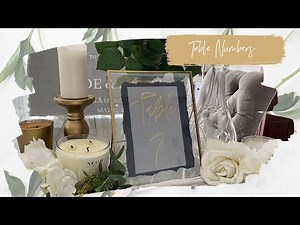 TABLE NUMBERS- WEDDING DIY