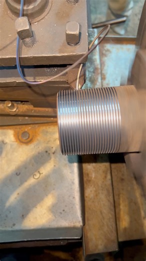 shaft thread #Shaft #threaded #pipework #pipe #lathe #cnc | Lathe work