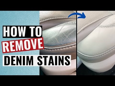 How to remove Denim or Dye Stains from car leather interior