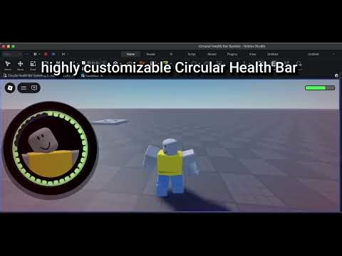Highly customizable Circular Health Bar for Roblox Studio