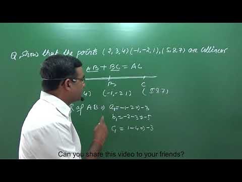 Class 12 Maths Three Dimensional Geometry Collinear Points NCERT Exercise 11.1 Q4 R B classes