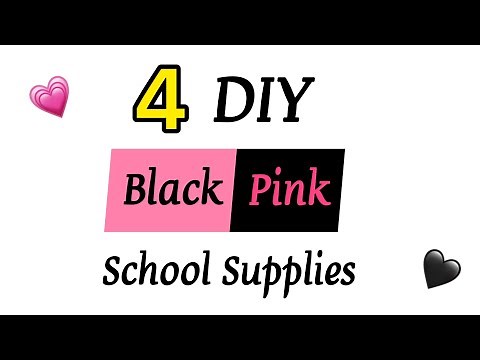 4 DIY Blackpink School Supplies / Paper Craft /Back to School /Easy Crafts with Paper /art and craft
