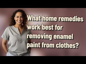 What home remedies work best for removing enamel paint from clothes?
