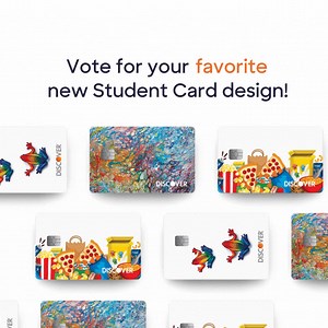 3.3K views · 73 reactions | Vote now for your favorite new Discover® Student Card! We asked recent grad and emerging artist Dana Komsky to design 3 Student Card options. Choose one here: www.discoverstudentcardart.com | Discover | Facebook