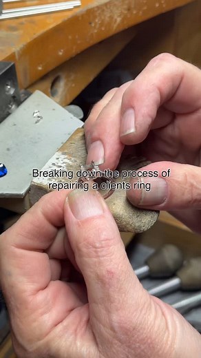 2K views | One of our master jewelers is showcasing his process for repairing a client’s ring   | JPratt Designs | Facebook