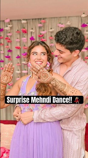 Groom's Surprise Visit at Bride's Home | Mehndi Dance | Wedding Dance | Romantic Couple | Henna Love