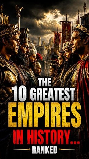 Top 10 Greatest Empires in History 🏛️⚔️ #history#shorts #facts #top10