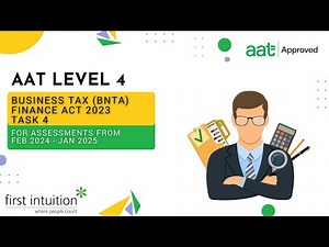 AAT Q2022 Level 4 Business Tax FA2023 (BNTA) - Task 4 - First Intuition