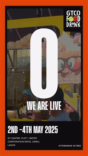40K views · 892 reactions | We are Live! The Countdown ends Today! We invite you to come along with your friends and family for a fun-filled weekend of celebration, food, drinks, and togetherness at the 2025 GTCO Food and Drink Festival. Come, let’s eat, share experiences, and celebrate! Attendance is FREE. Friday, 2nd May : 4pm - 10pm 3rd & 4th May: 10am - 10pm #Promotingenterprise #GTCOFoodandDrinkFestival #GTCOFoodandDrinkFestival2025 | Guaranty Trust | Facebook