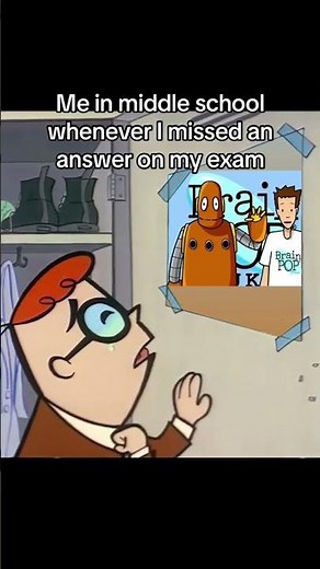 😩 Middle school me be like... #shorts #middleschool #brainpop #comedy #nostalgia