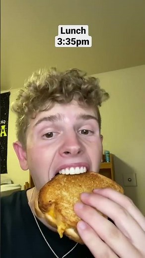 Eating my food order backwards for the whole day! #shorts #food