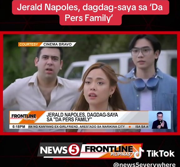 Isang malaking check sa bucket list ng aktor na si #JeraldNapoles ang pagkakasama niya sa cast ng Sunday Kapatid sitcom na #DaPersFamily. #FrontlinePilipinas #News5 #EntertainmentNewsPH