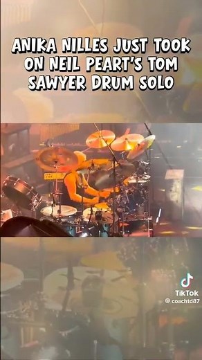 Anika Nilles Nails Tom Sawyer, drum solo RUSH LIVE 2026