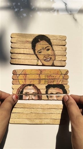 Jethalal and Daya painting on stick 😱 #tmkoc #funny #comedy #art #drawing #jethalal #daya #viral #trending #babita | Mehekarts