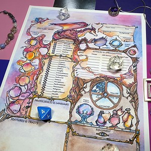 Dnd 5e Sorcerer Character Sheet / Fillable PDF Digital Download / Dungeon and Dragons Gifts / Fantasy GM Gift - Etsy
