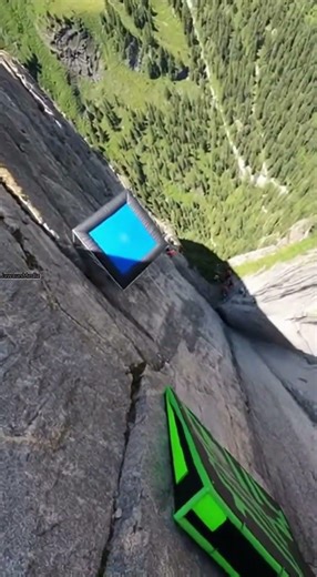 Cliffside Trampoline Stunt Sends Daredevil Pinballing Down Canyon 🪂💥