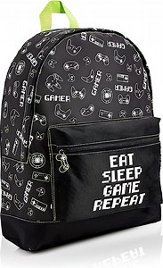 Gamer School Bag, Game On Backpack in 3 Variants, Cute Camouflage Backpack for Video... | bol