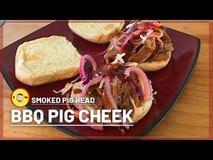 Smoked BBQ PIG CHEEK Sammiches | Eating Smoked Pig Head Pt. 5