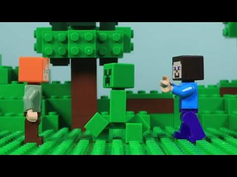 Creeper Explosion! | STOP MOTION | LEGO Minecraft Videos | Billy Bricks