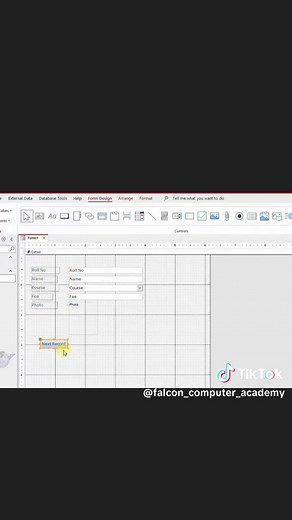 MS Access: Adding Control Buttons in Forms