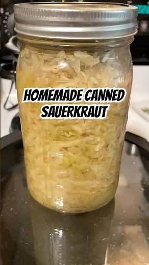 The best homemade canned sauerkraut you’ll ever have! Much better taste than store bought sauerkraut