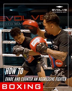 1.5K views · 1.5K reactions | Every now and then you get an aggressive opponent! WBA Boxing World Champion Drian Francisco demonstrates how you can evade and counter them in the ring. #Boxing #Training #EvolveUniversity #EvolveMMA | Evolve MMA | Facebook