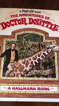 Doctor Dolittle 1967 Pop-up Book Rex Harrison