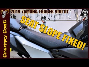 Seat slope discomfort reduced ... why couldn't Yamaha have done this? | 2019 Yamaha Tracer 900 GT
