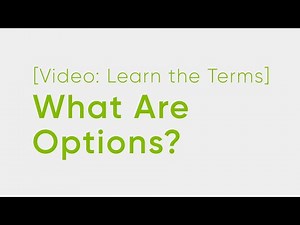 What Are Options?