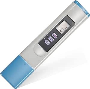 Ussuray Digital Salinity Tester, SALT-3050 Waterproof IP65 Meter, PPM Temperature Tester for Salt Water Pool and Koi Fish Pond, Gray