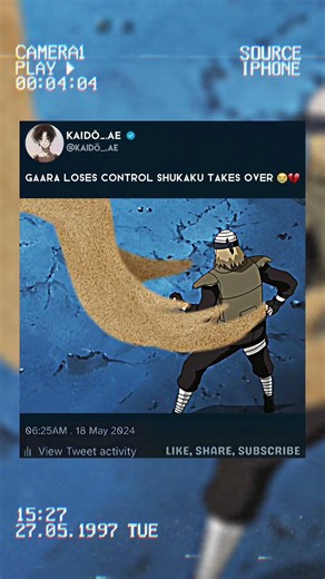 Gaara Loses Control Shukaku Takes Over🤯💔