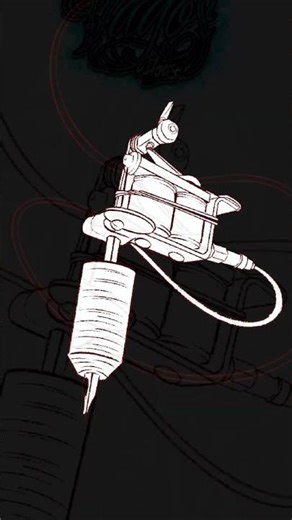 Dibujo maquina Tattoo #procreate #tattoo